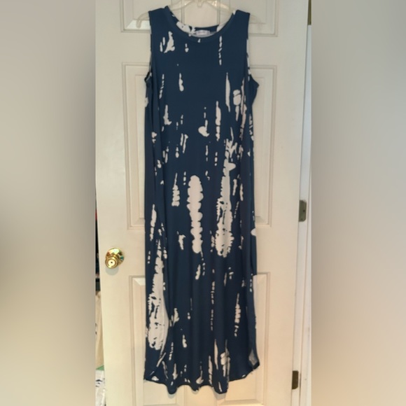 Hount silky summer sleeveless maxi dress. Size L. - Picture 2 of 6